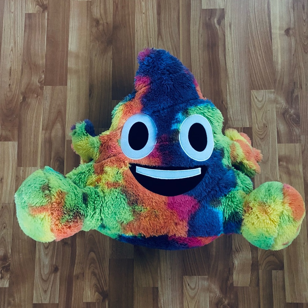 Colorful Poop Giant Emoji Stuffed Toy